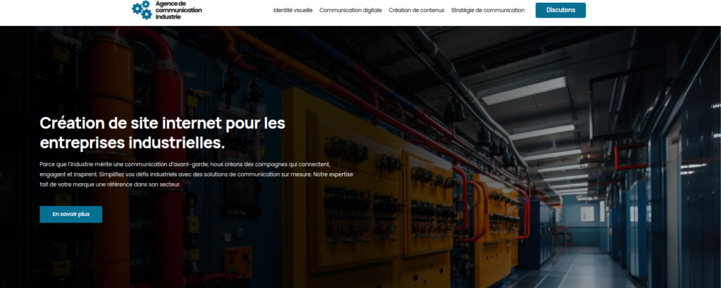 Création site internet industrie 